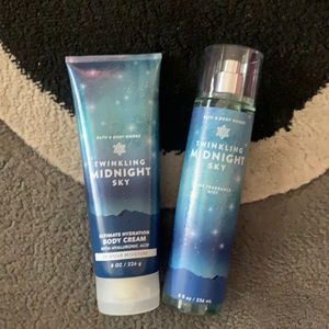 Brand New Bath and Body Works set Twinkling Midnight Sky
